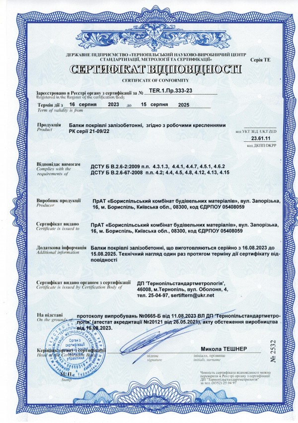 Балки покрівлі